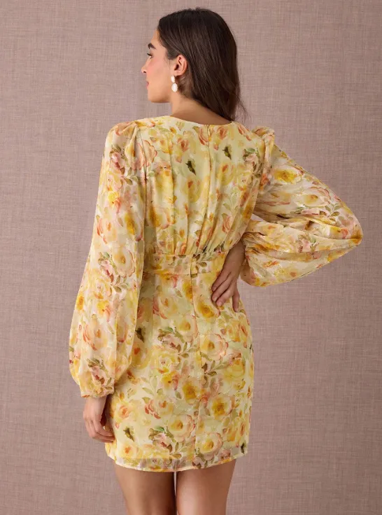 SOPHIE FLORAL PUFF SLEEVE DRESS sold by hitheredarling product image thumbnail 2