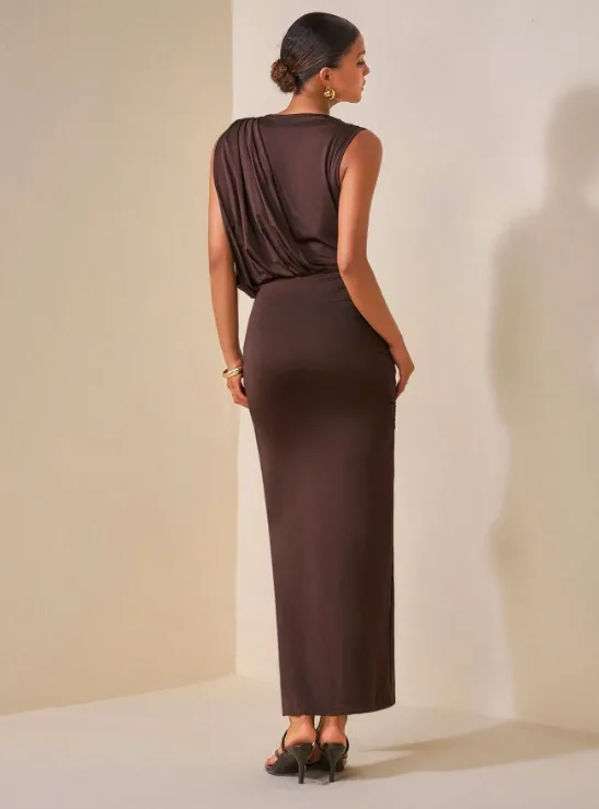 CELINE MIDI DRESS - BROWN sold by hitheredarling product image thumbnail 3