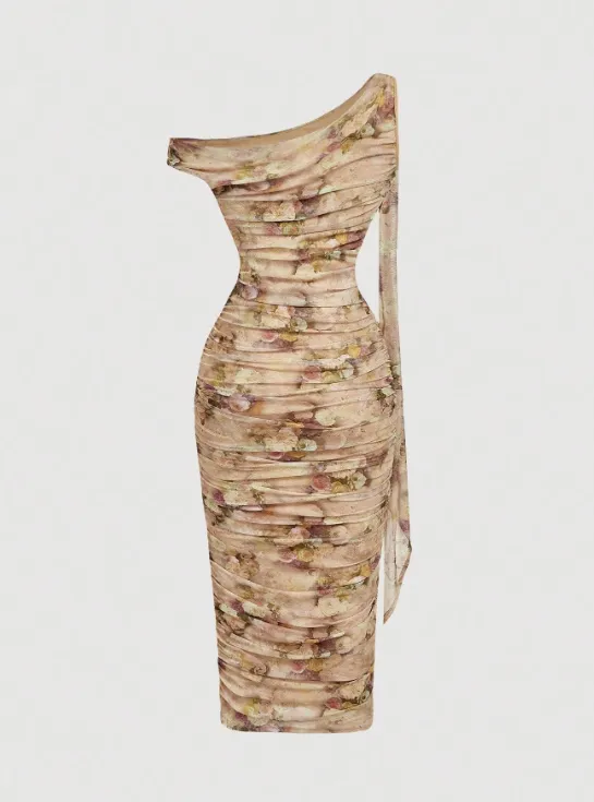 PEACHY FLORAL MIDI DRESS sold by hitheredarling product image thumbnail 2