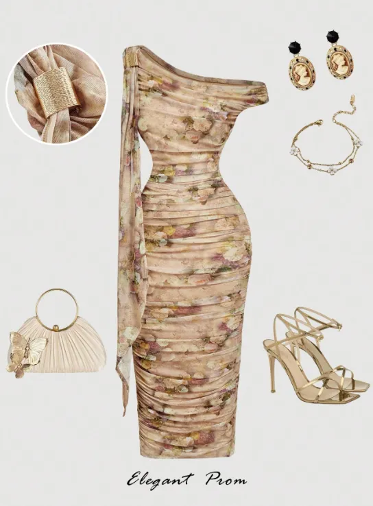 PEACHY FLORAL MIDI DRESS sold by hitheredarling product image thumbnail 3