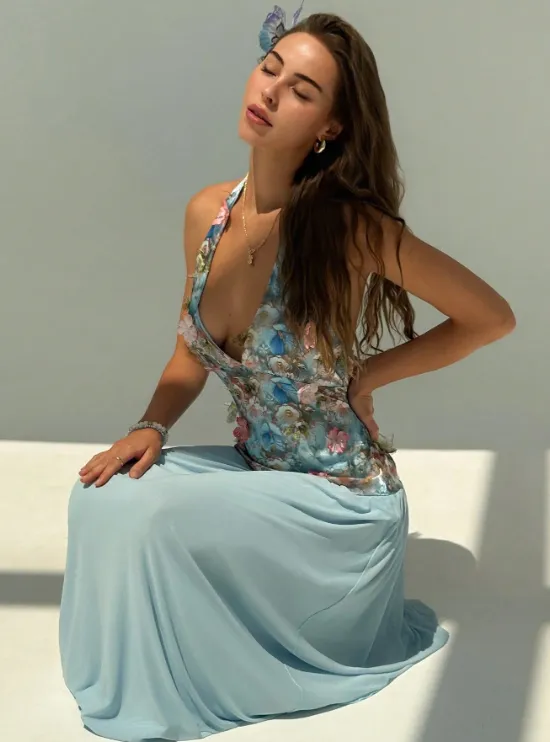 KIM FLORAL MAXI DRESS sold by hitheredarling