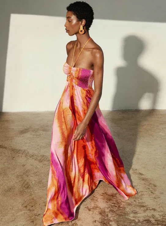 SARA CHIFFON TIE-DYE MAXI DRESS sold by hitheredarling product image thumbnail 4