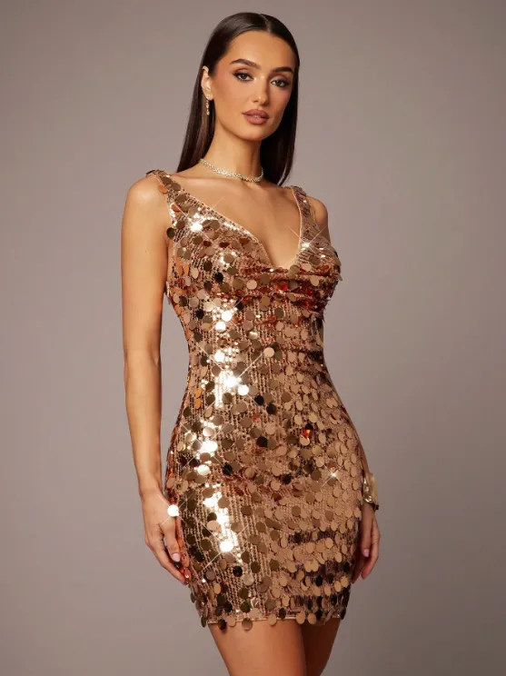 Jennifer Sequin Mini Dress sold by hitheredarling product image thumbnail 2