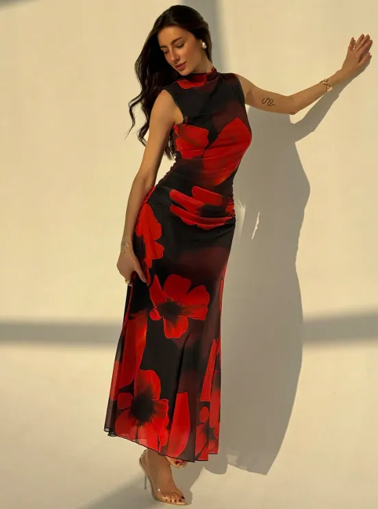 LEWIS FLORAL MAXI DRESS sold by hitheredarling