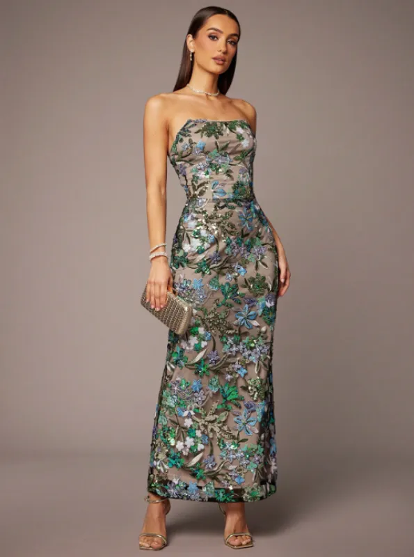 ROMANA EMBROIDERED SEQUIN DRESS sold by hitheredarling