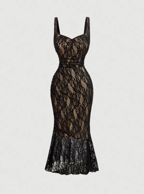 AVANA LACE MIDI DRESS sold by hitheredarling