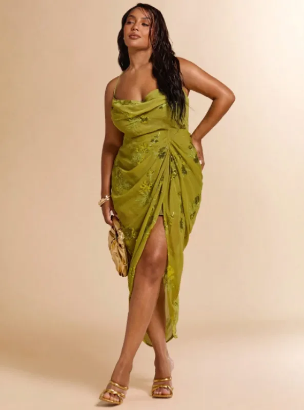 CHRISTINA SEQUIN MIDI DRESS sold by hitheredarling