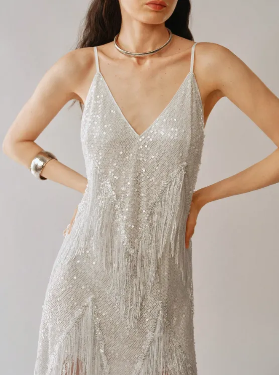 KYLIE TASSEL SEQUIN DRESS sold by hitheredarling product image thumbnail 4