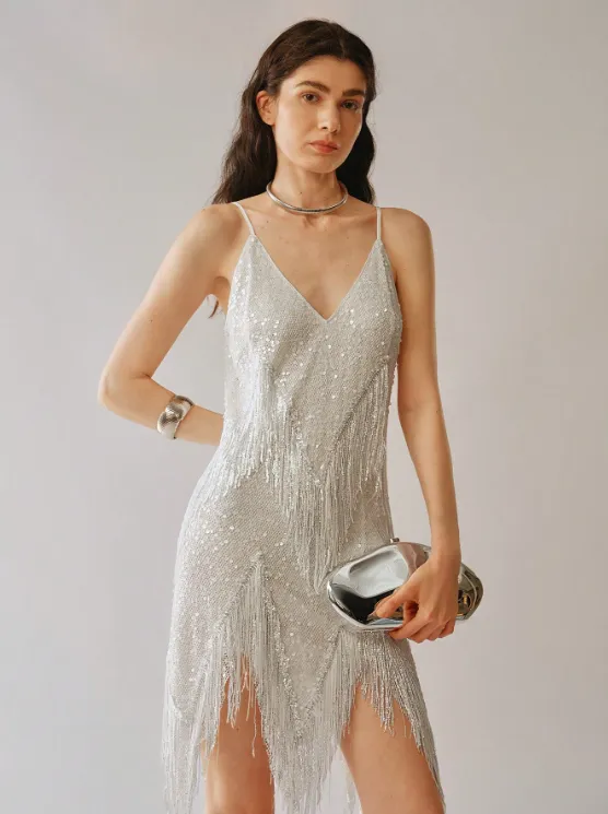 KYLIE TASSEL SEQUIN DRESS sold by hitheredarling product image thumbnail 5