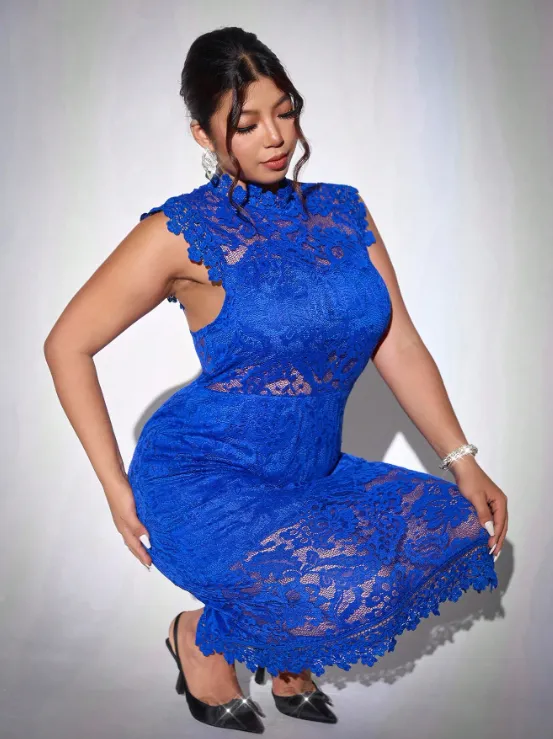 Evana Lace Midi Dress sold by hitheredarling product image thumbnail 4