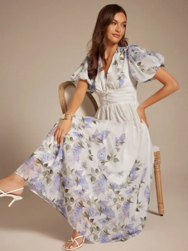CLARISSA FLORAL MAXI DRESS sold by hitheredarling