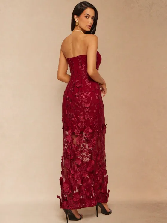 FLORENCE FLORAL STRAPLESS DRESS sold by hitheredarling product image thumbnail 2