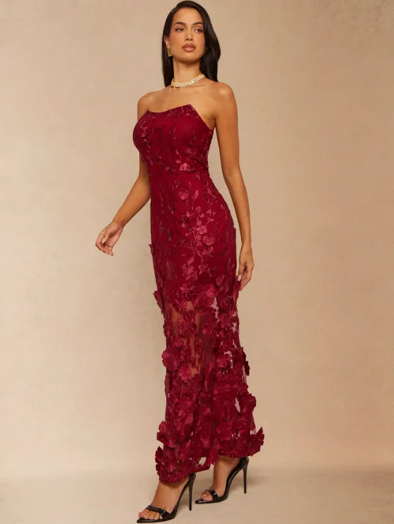 FLORENCE FLORAL STRAPLESS DRESS sold by hitheredarling product image thumbnail 5