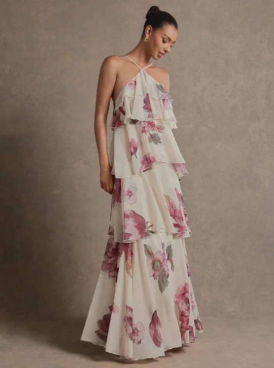 Sandra Chiffon Maxi Dress - Floral sold by hitheredarling product image thumbnail 4