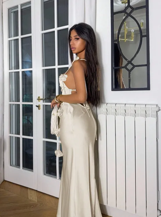 Marly Floral Backless Maxi Dress sold by hitheredarling product image thumbnail 2
