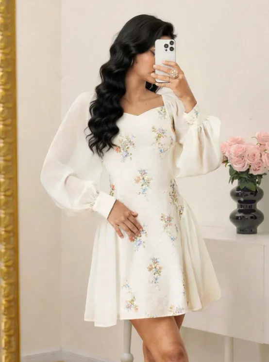 Sandria Floral Mini Dress sold by hitheredarling product image thumbnail 2