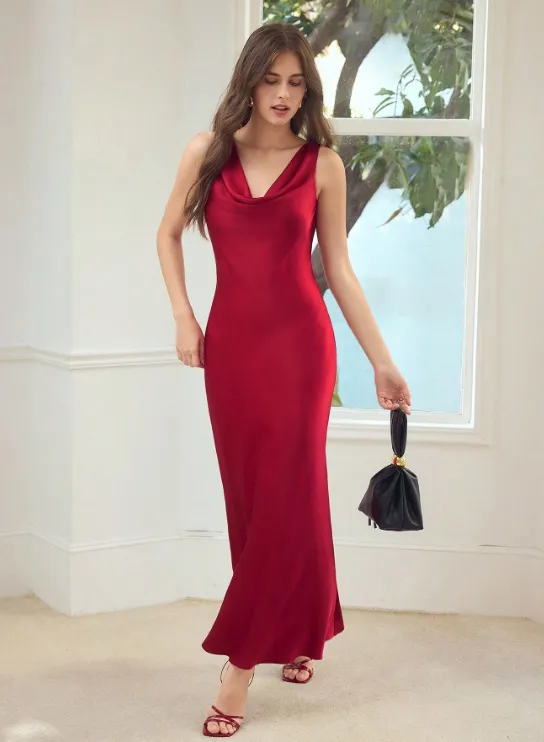 Zoé Cowl Neck Maxi Dress sold by hitheredarling product image thumbnail 4