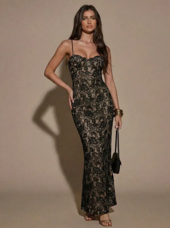 Shirley Lace Maxi Dress made by hitheredarling