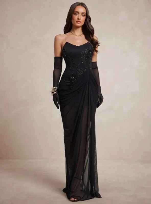 Kylie Sequin Maxi Dress without Gloves made by hitheredarling