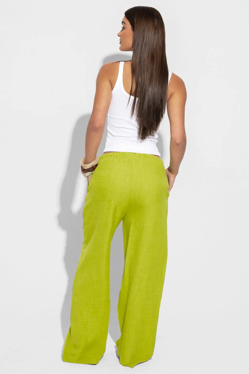 PISTACHIO LINEN TROUSER sold by murci product image thumbnail 2