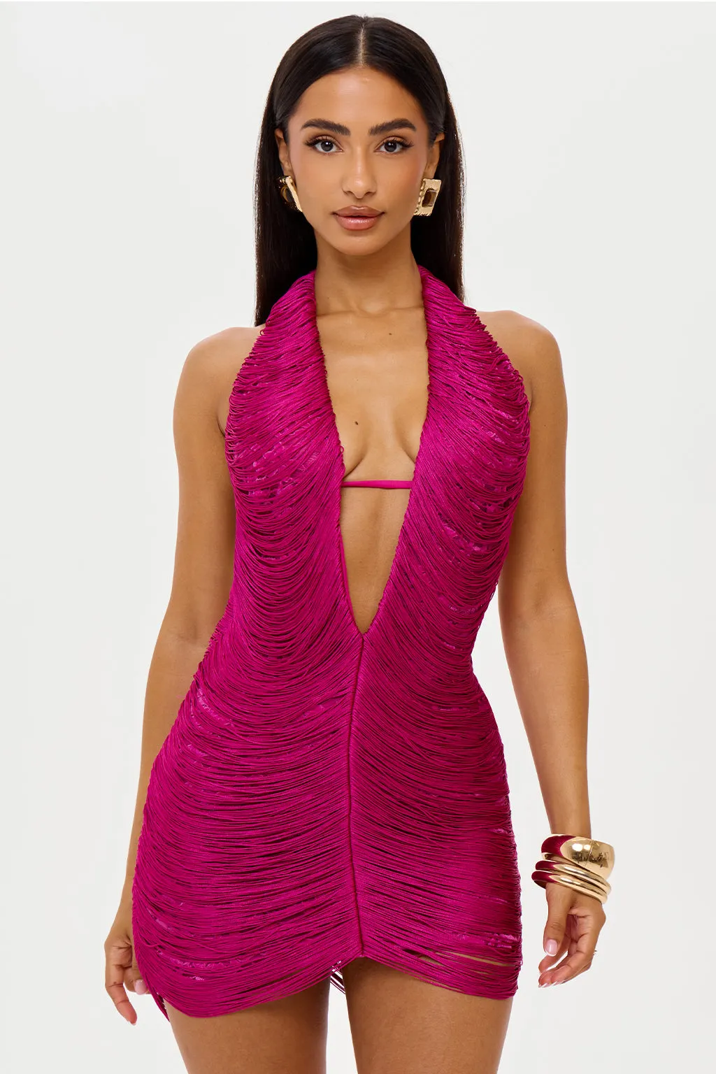 AZARI FRINGE MINI DRESS sold by murci product image thumbnail 5