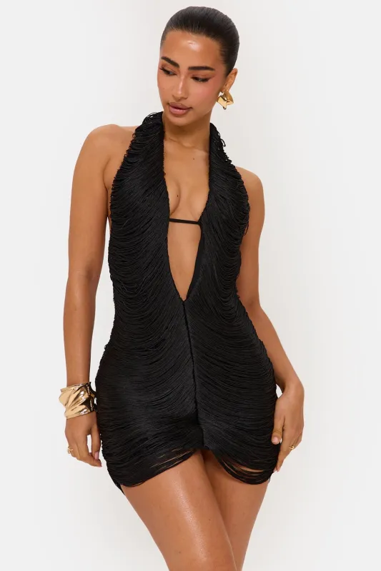 AZARI FRINGE MAXI DRESS made by murci