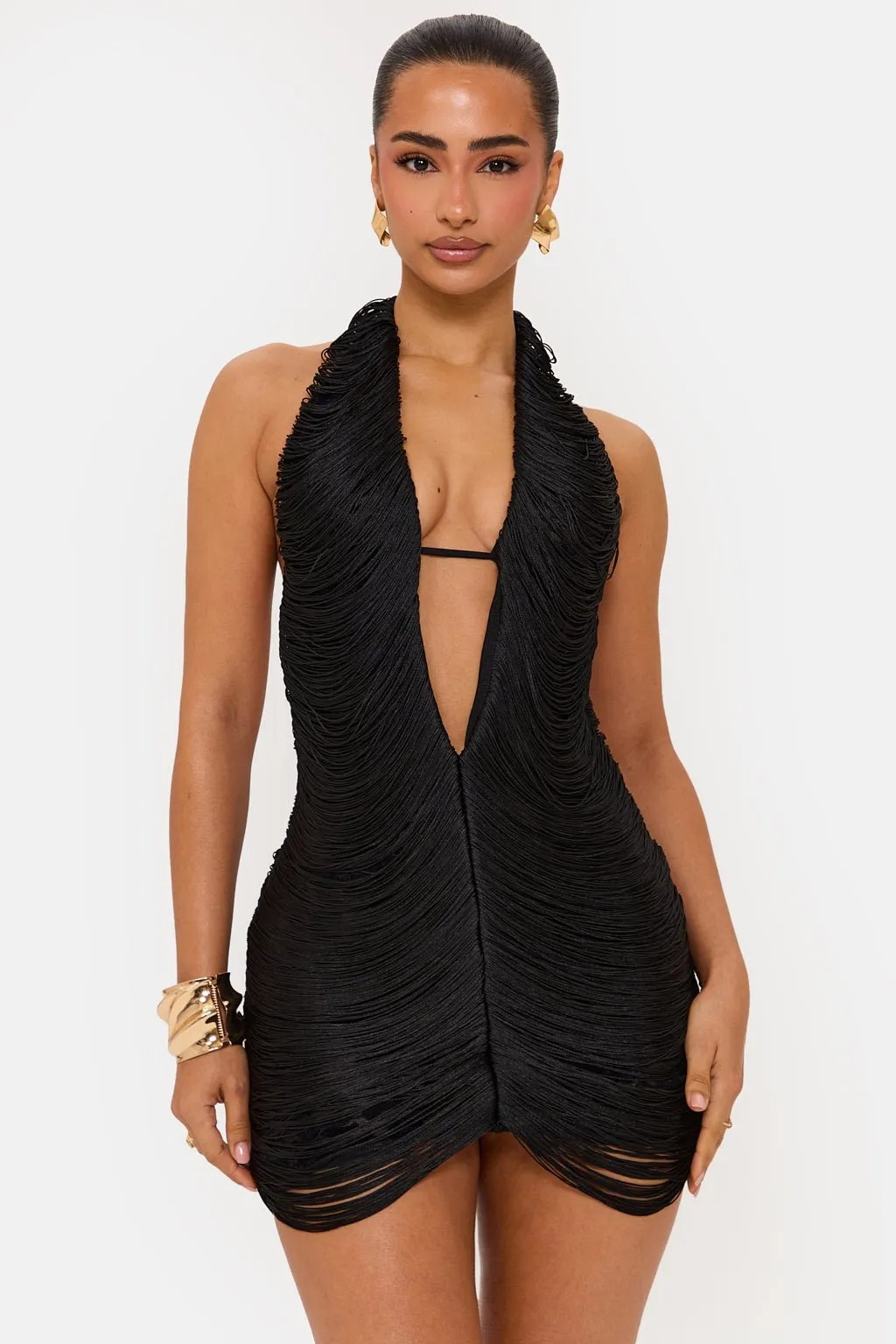 AZARI FRINGE MINI DRESS sold by murci product image thumbnail 3