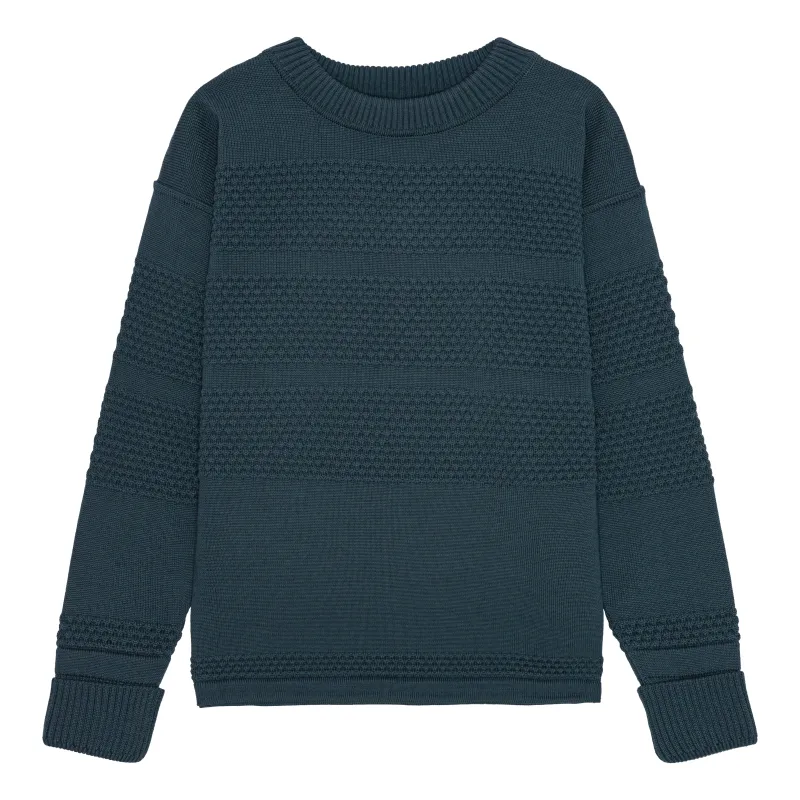 FISHERMAN crew neck | rund hals, faded mineral blue sold by S.N.S HERNING