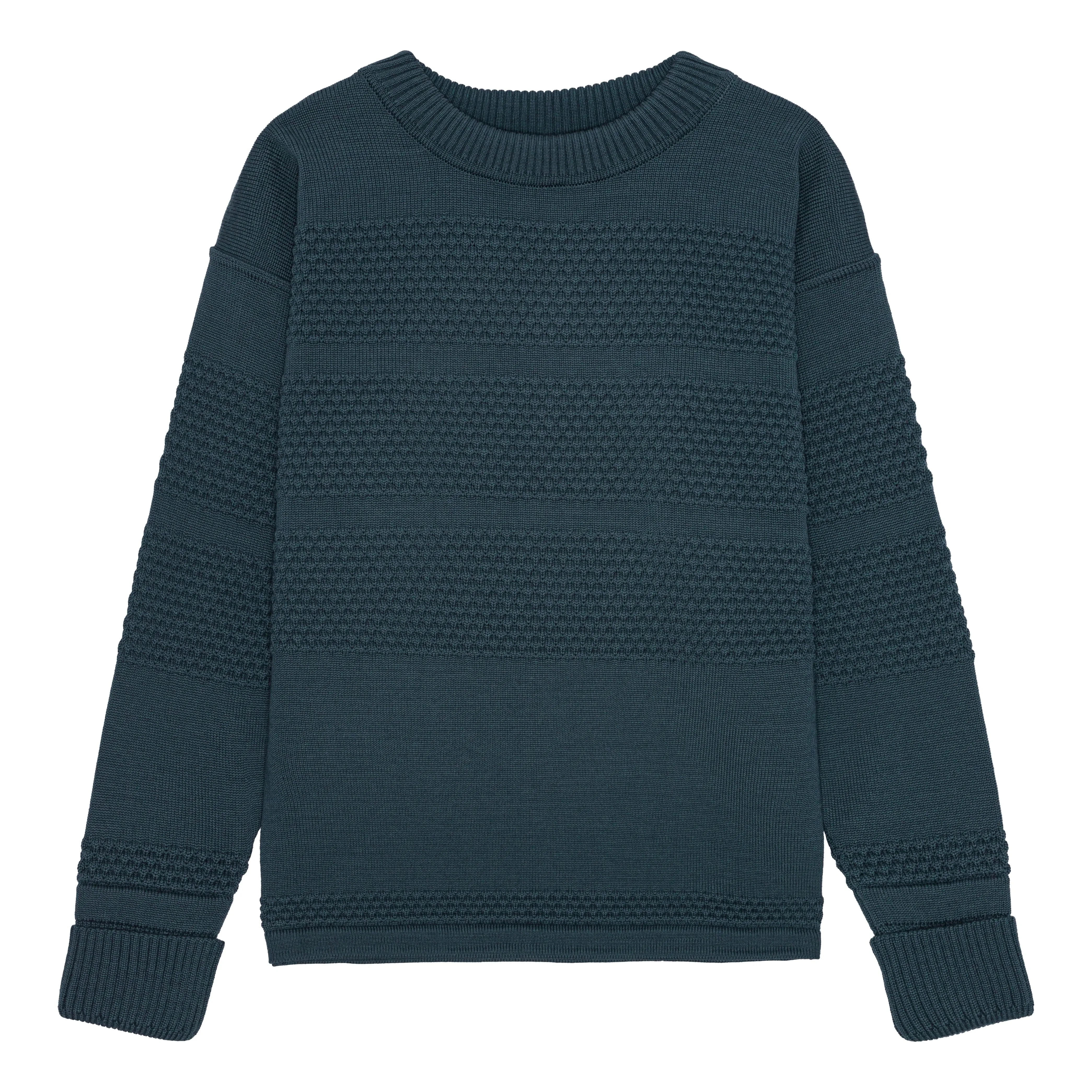 FISHERMAN crew neck | rund hals, faded mineral blue sold by S.N.S HERNING