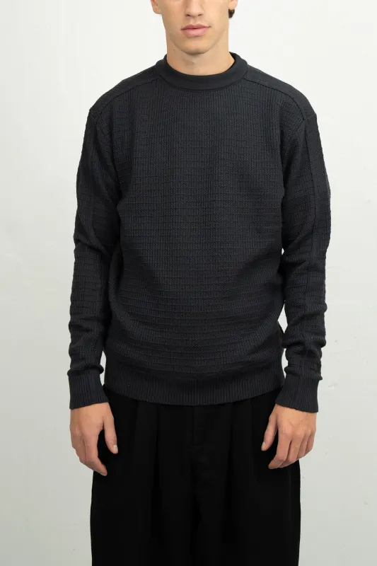 ROENTGEN-II crew neck | rund hals, molten grey (f) sold by S.N.S HERNING