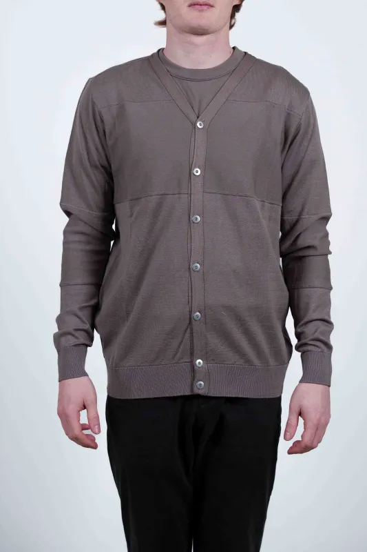 EXIT cardigan, clay grey sold by S.N.S HERNING