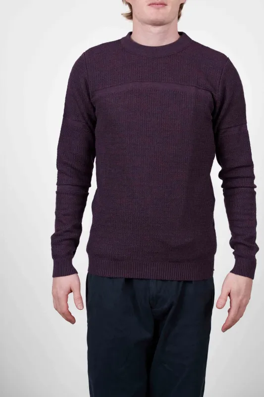 TRANSPARENT sweater, purple melange sold by S.N.S HERNING