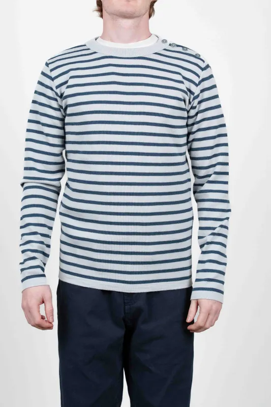 NAVAL crew neck, phoenix grey / blue gene sold by S.N.S HERNING