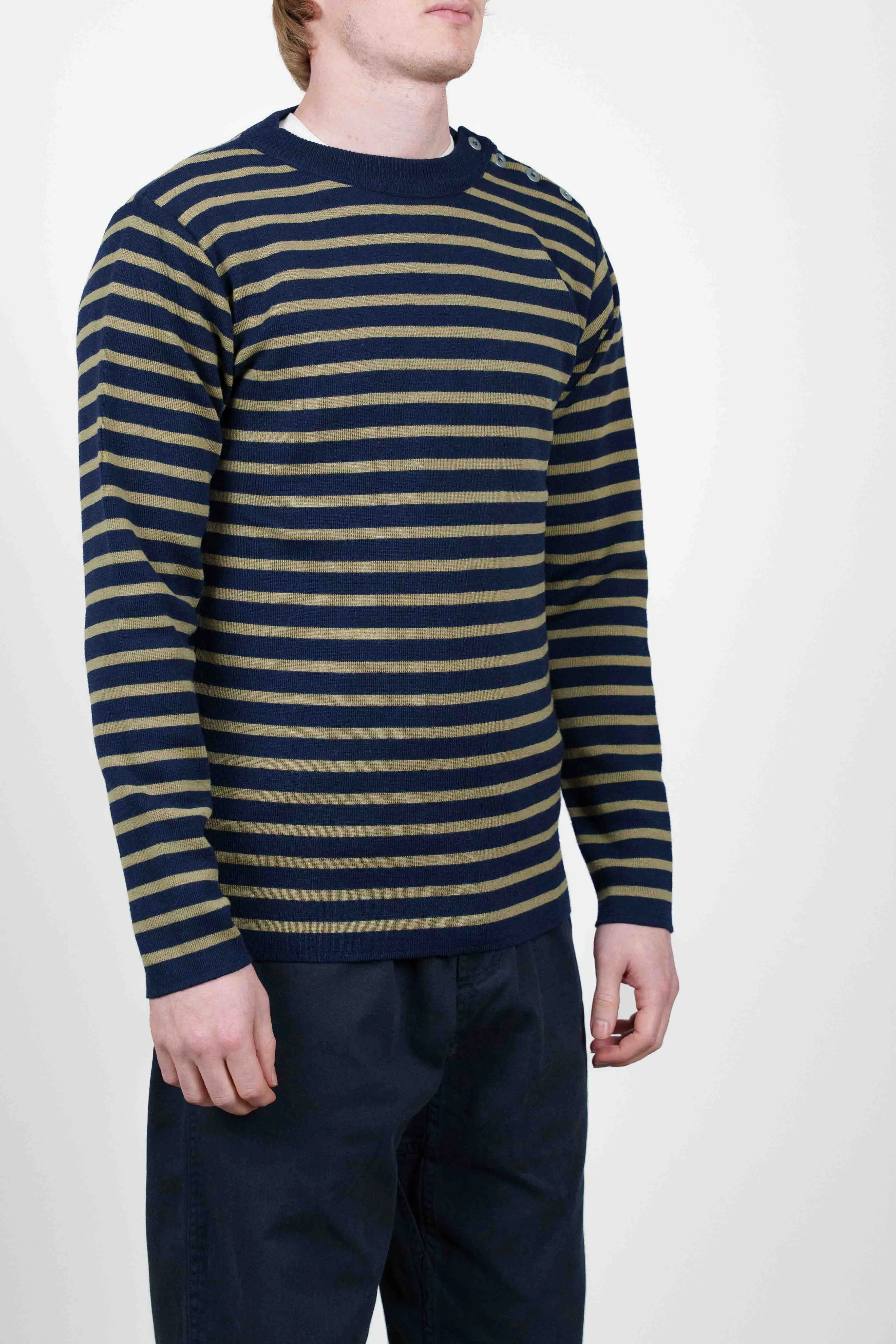 NAVAL crew neck, sea blue / light green sold by S.N.S HERNING product image thumbnail 2