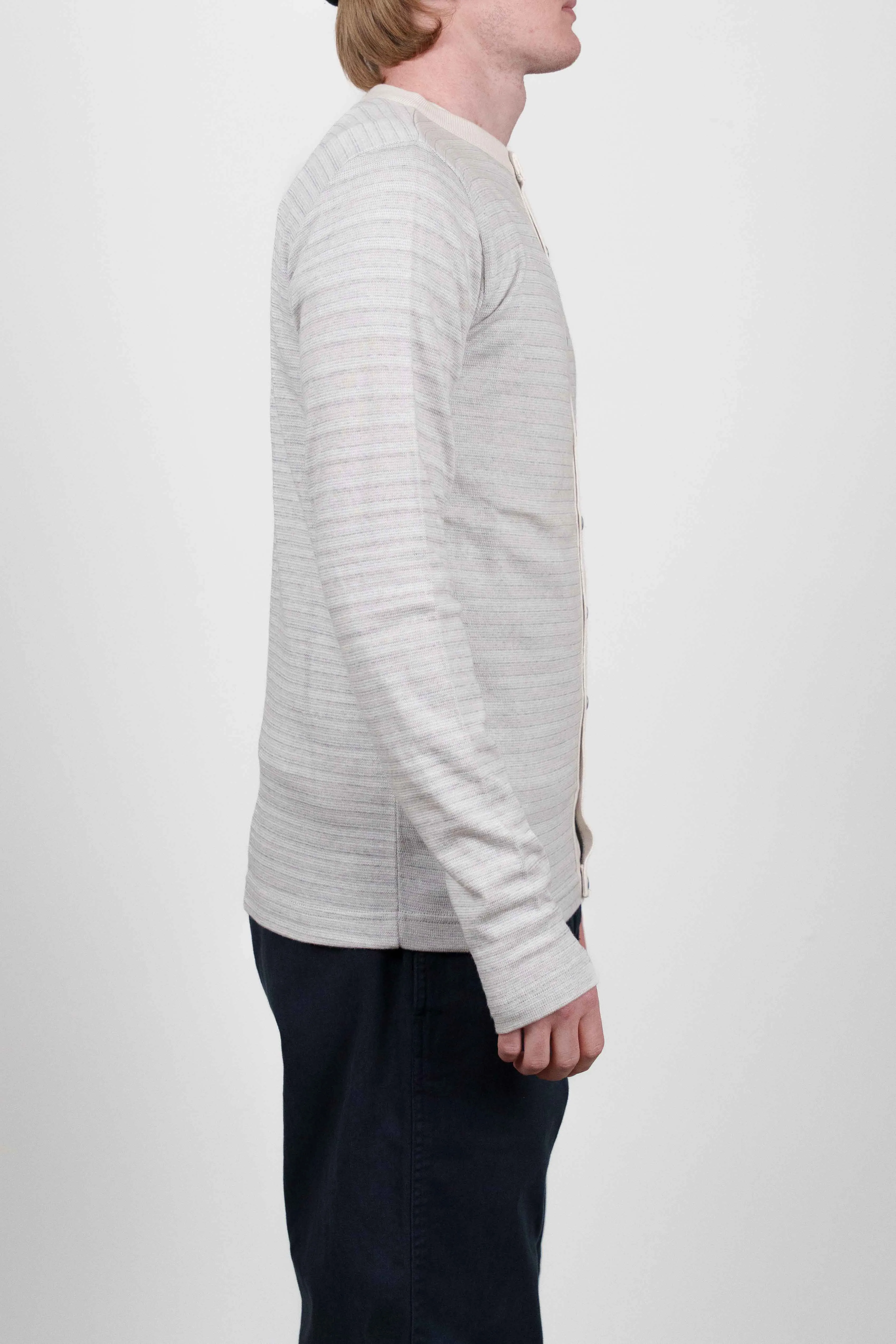 BALANCE cardigan, soft grey blend sold by S.N.S HERNING product image thumbnail 3