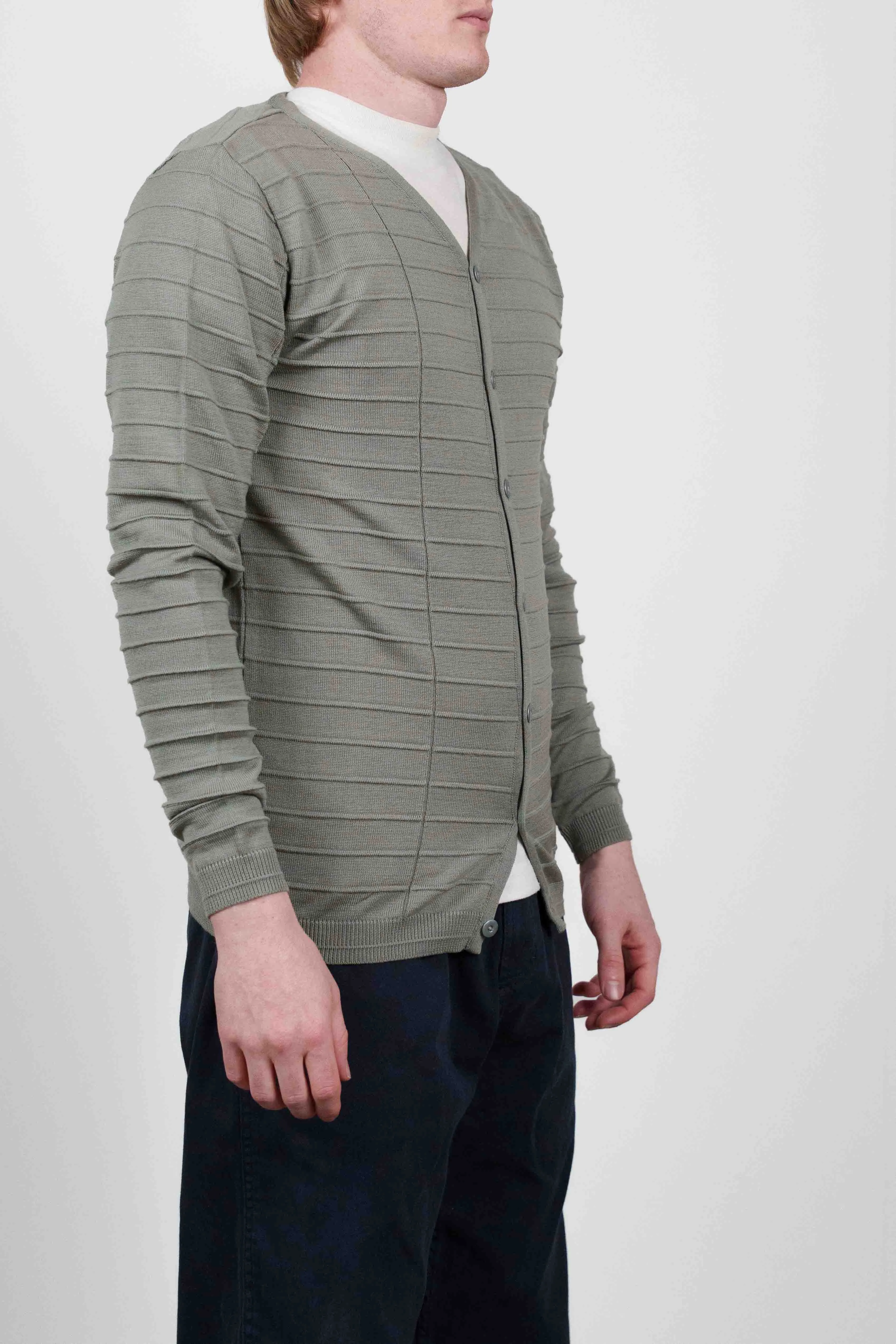 SIDE cardigan, top grey melange sold by S.N.S HERNING product image thumbnail 2