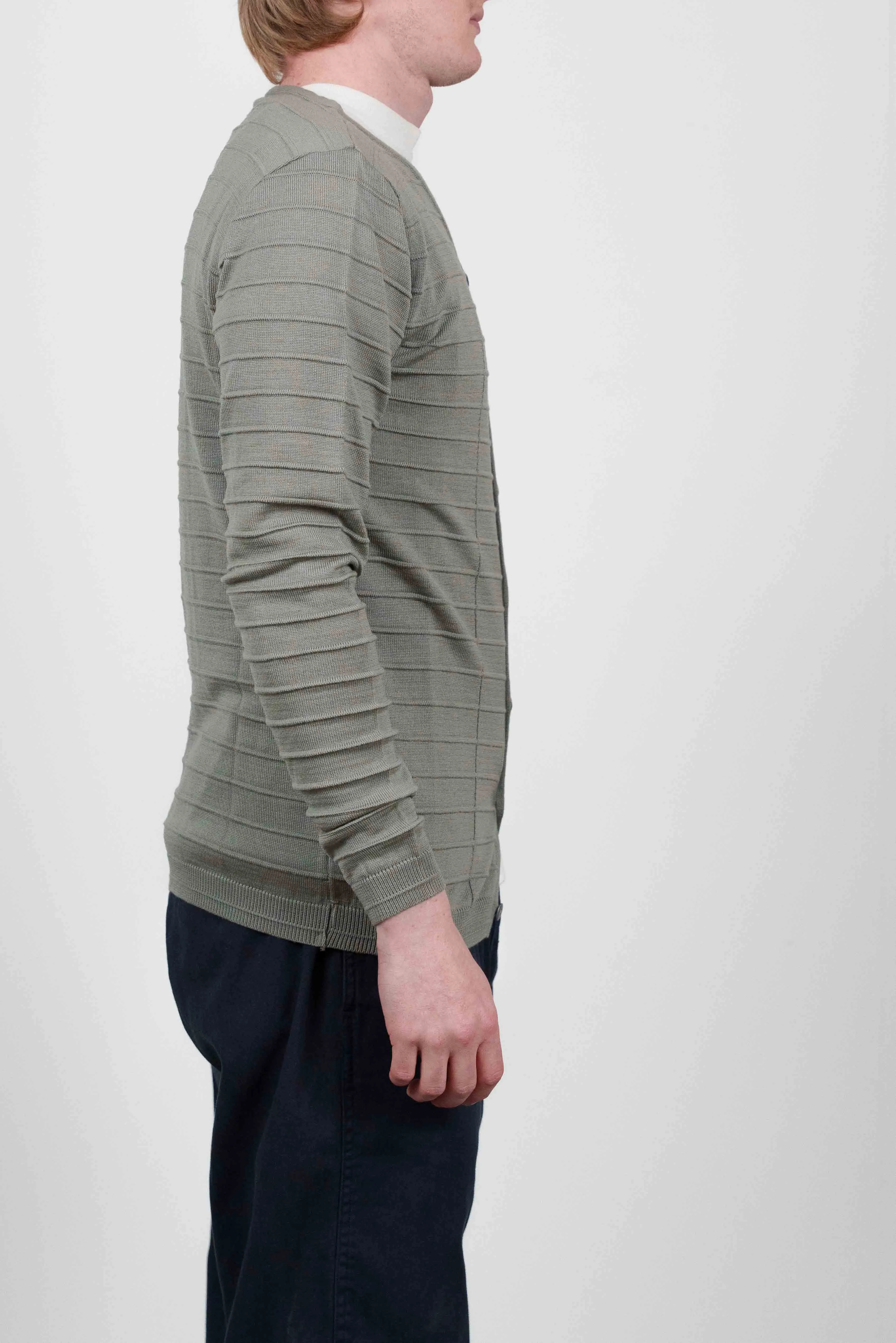 SIDE cardigan, top grey melange sold by S.N.S HERNING product image thumbnail 3