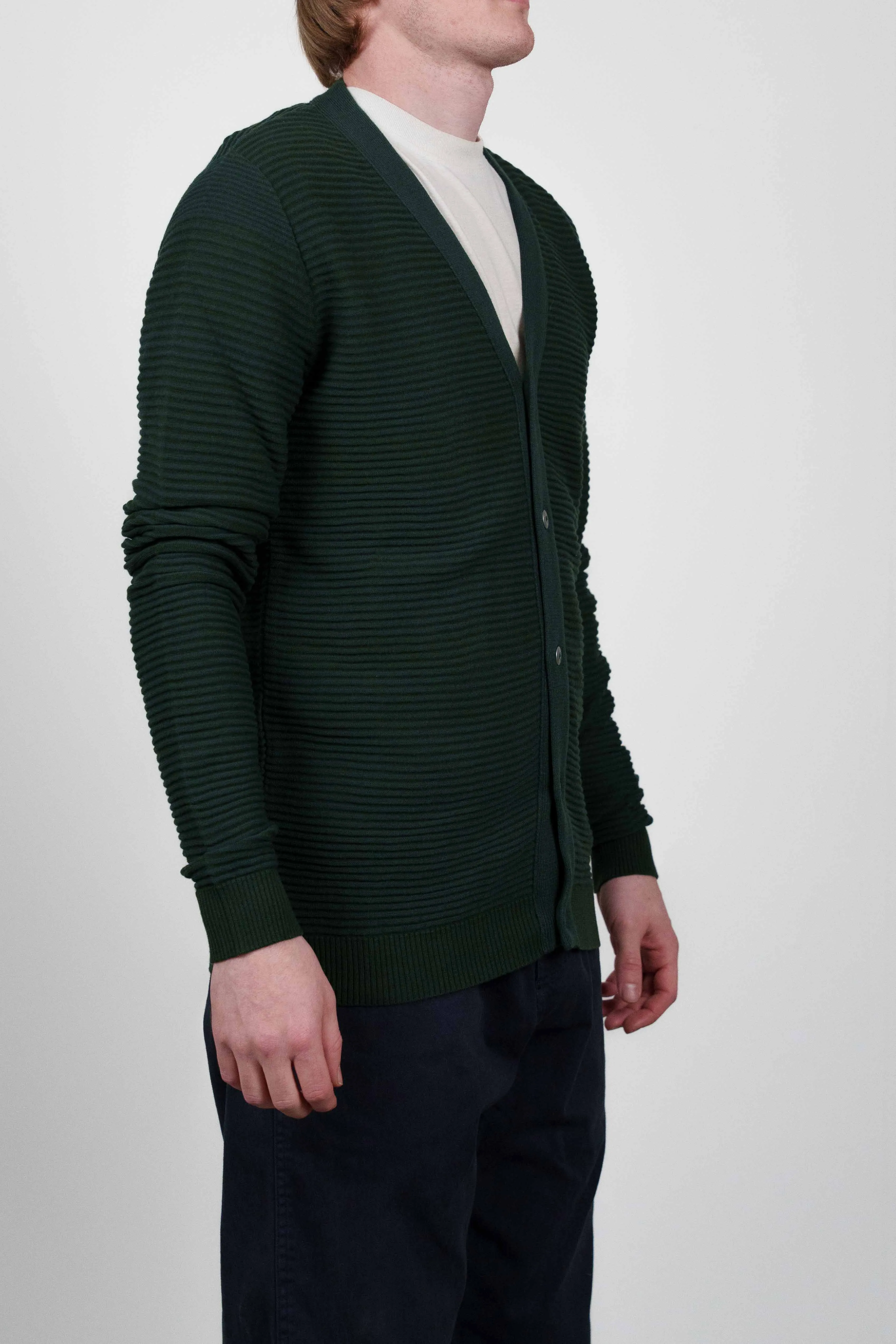 LINKS cardigan, green sold by S.N.S HERNING product image thumbnail 2