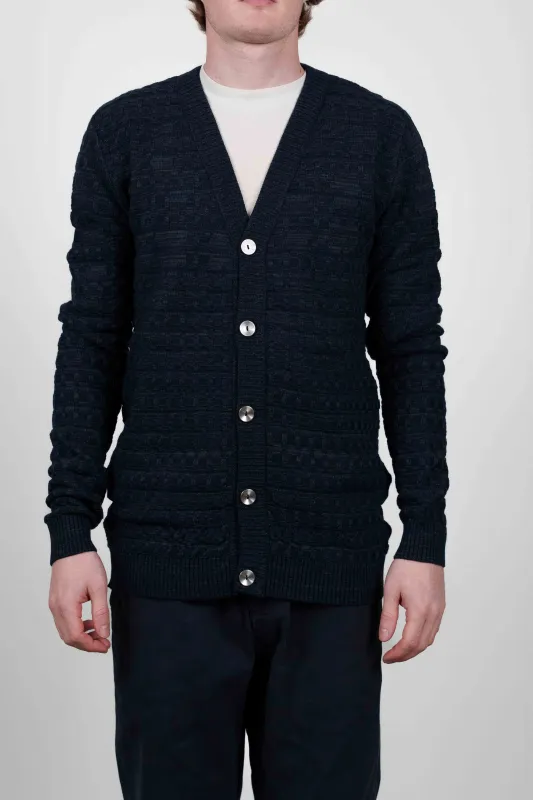 BABEL cardigan, medium blue mix sold by S.N.S HERNING