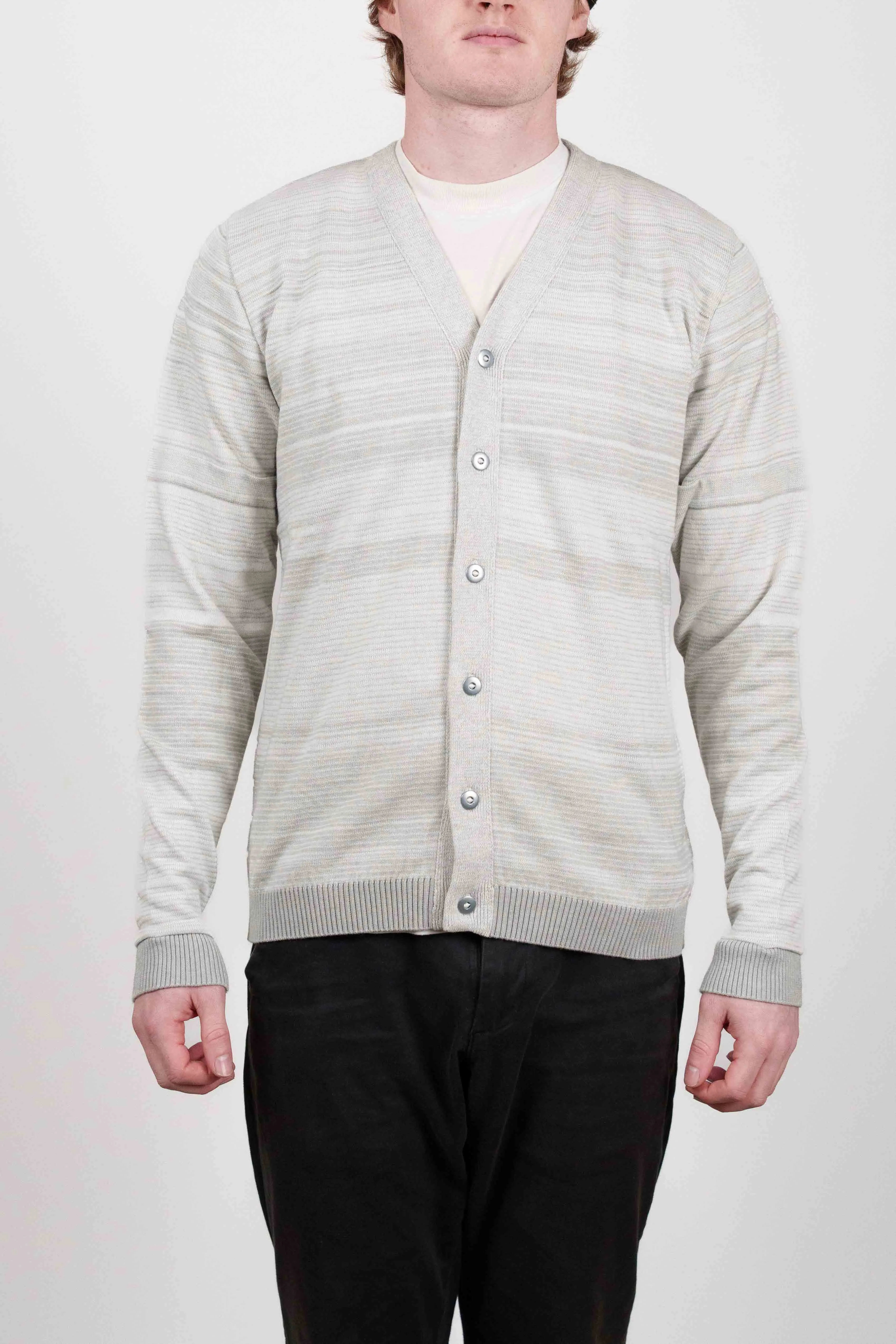 ITERATION cardigan, grey melange sold by S.N.S HERNING