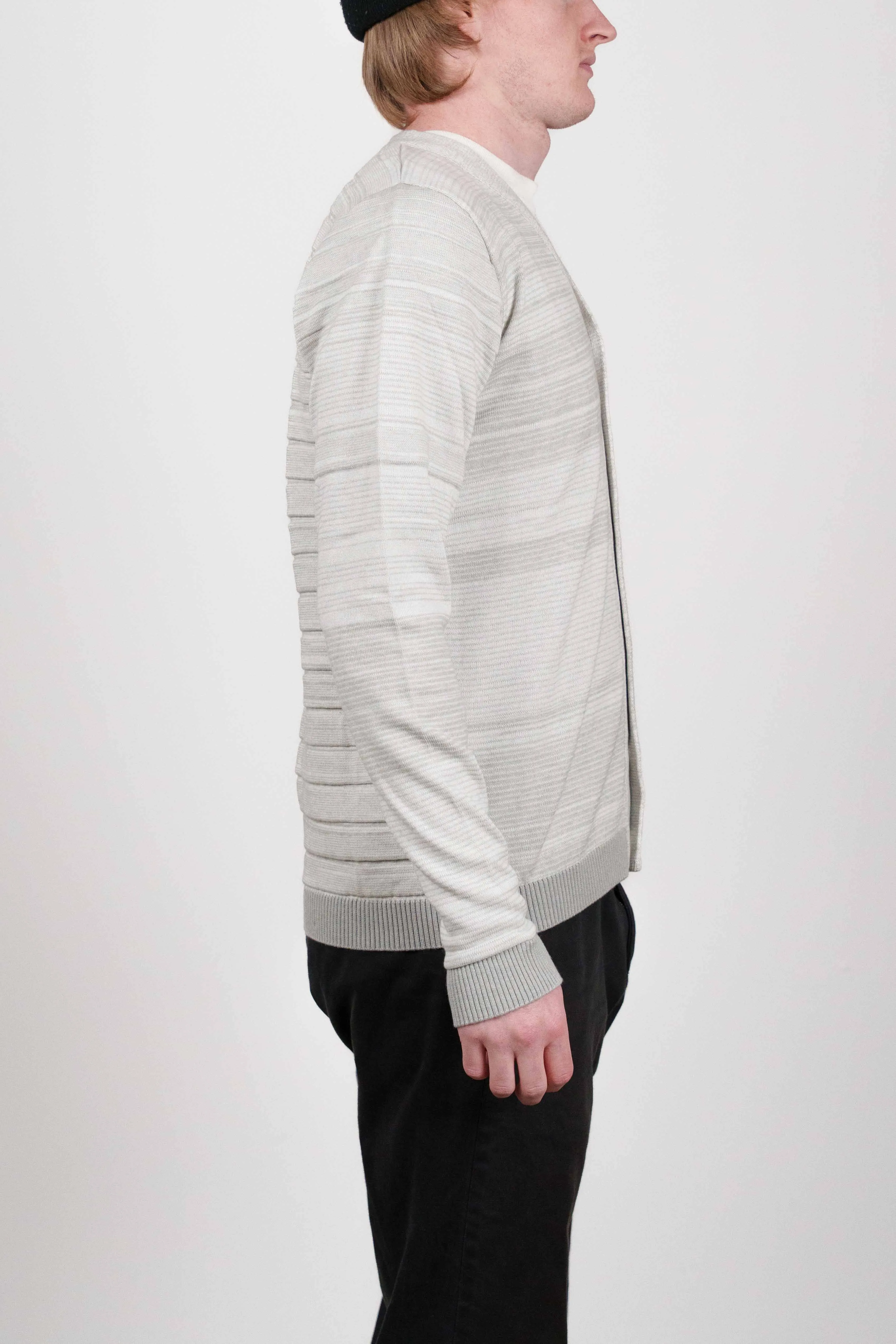 ITERATION cardigan, grey melange sold by S.N.S HERNING product image thumbnail 3