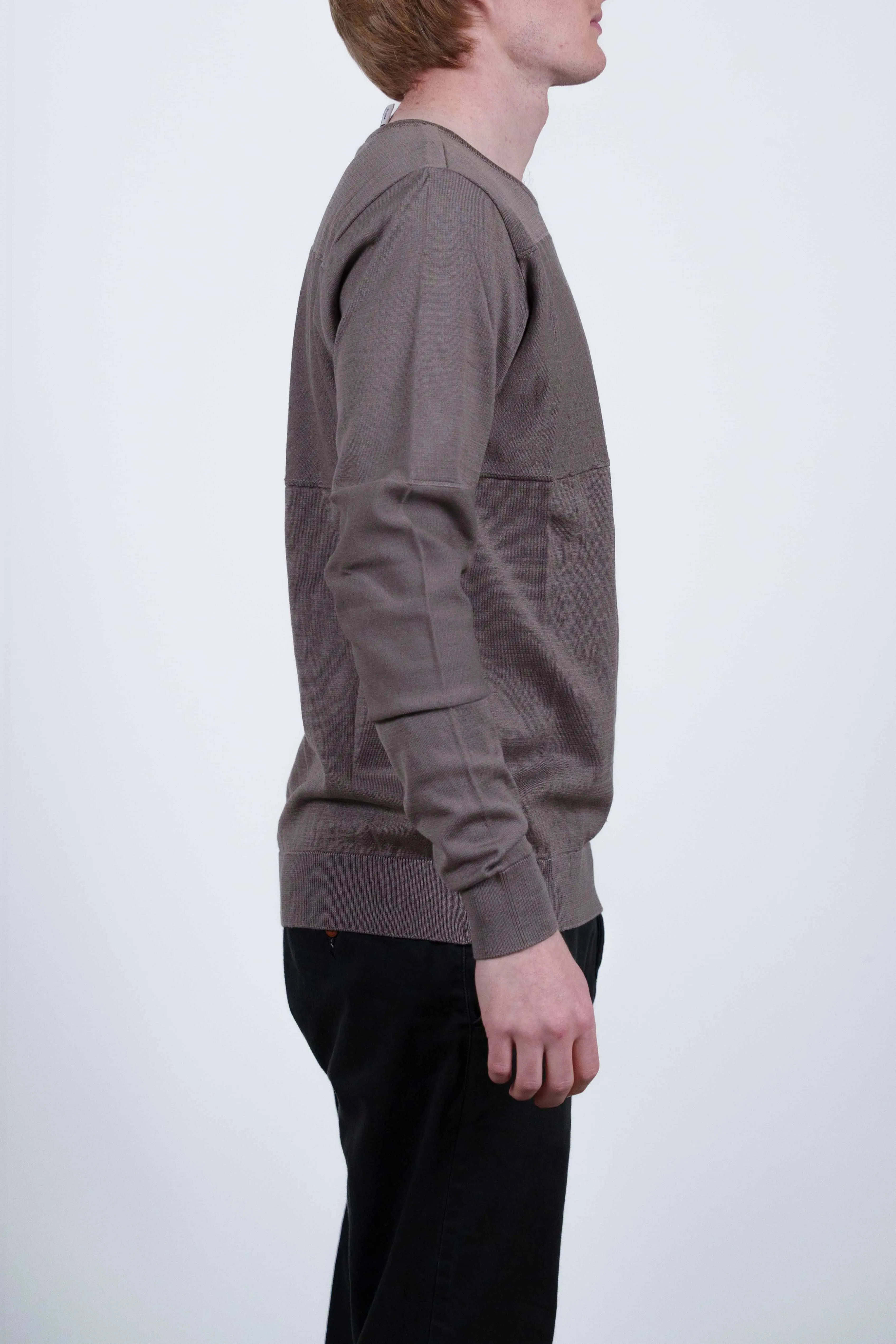 EXIT crew neck, clay grey sold by S.N.S HERNING product image thumbnail 3