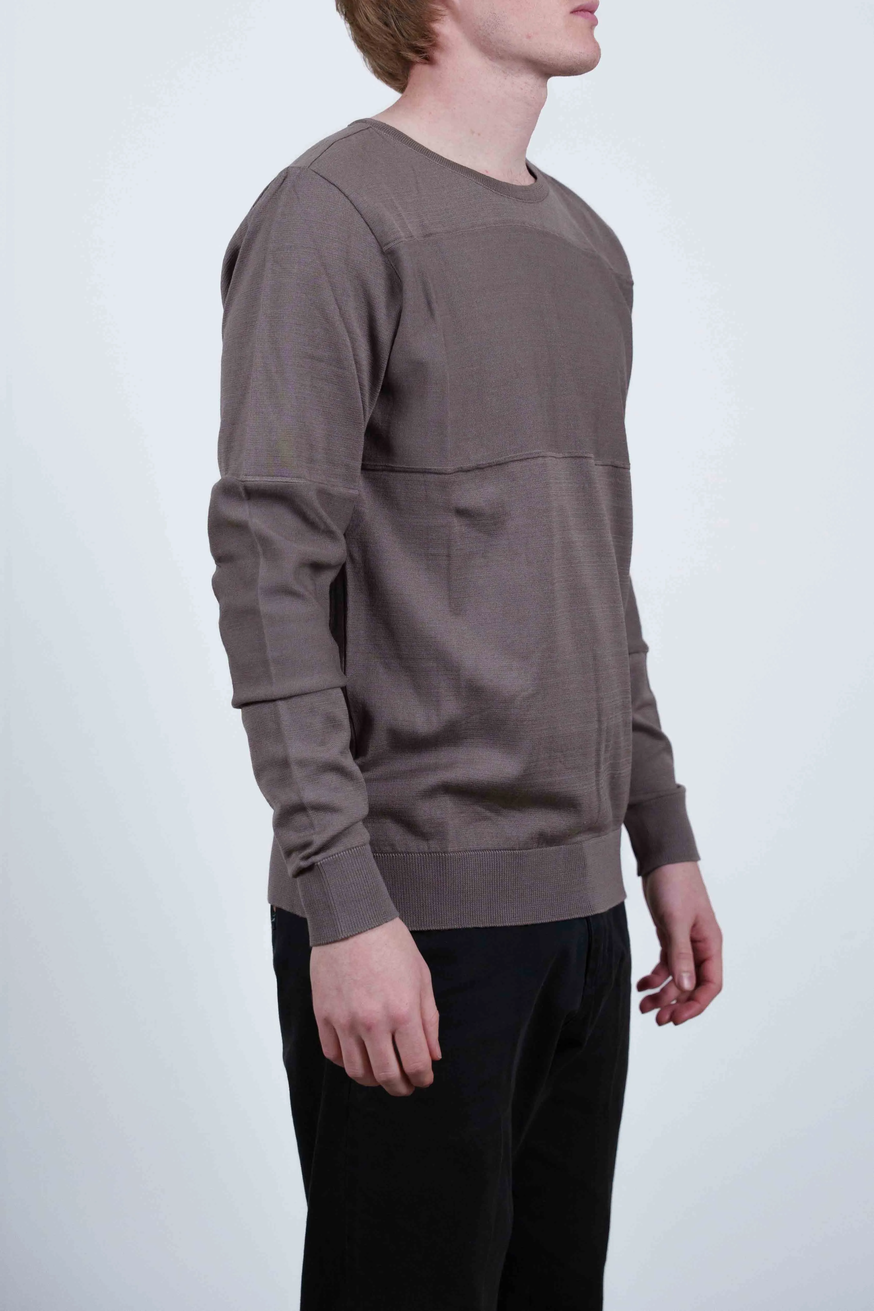 EXIT crew neck, clay grey sold by S.N.S HERNING product image thumbnail 2