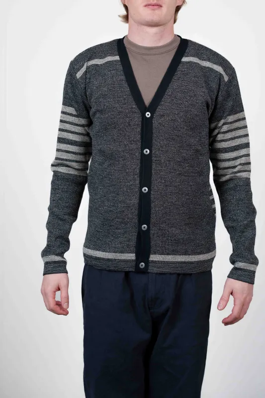 INTEGRAL cardigan, black noise combo sold by S.N.S HERNING