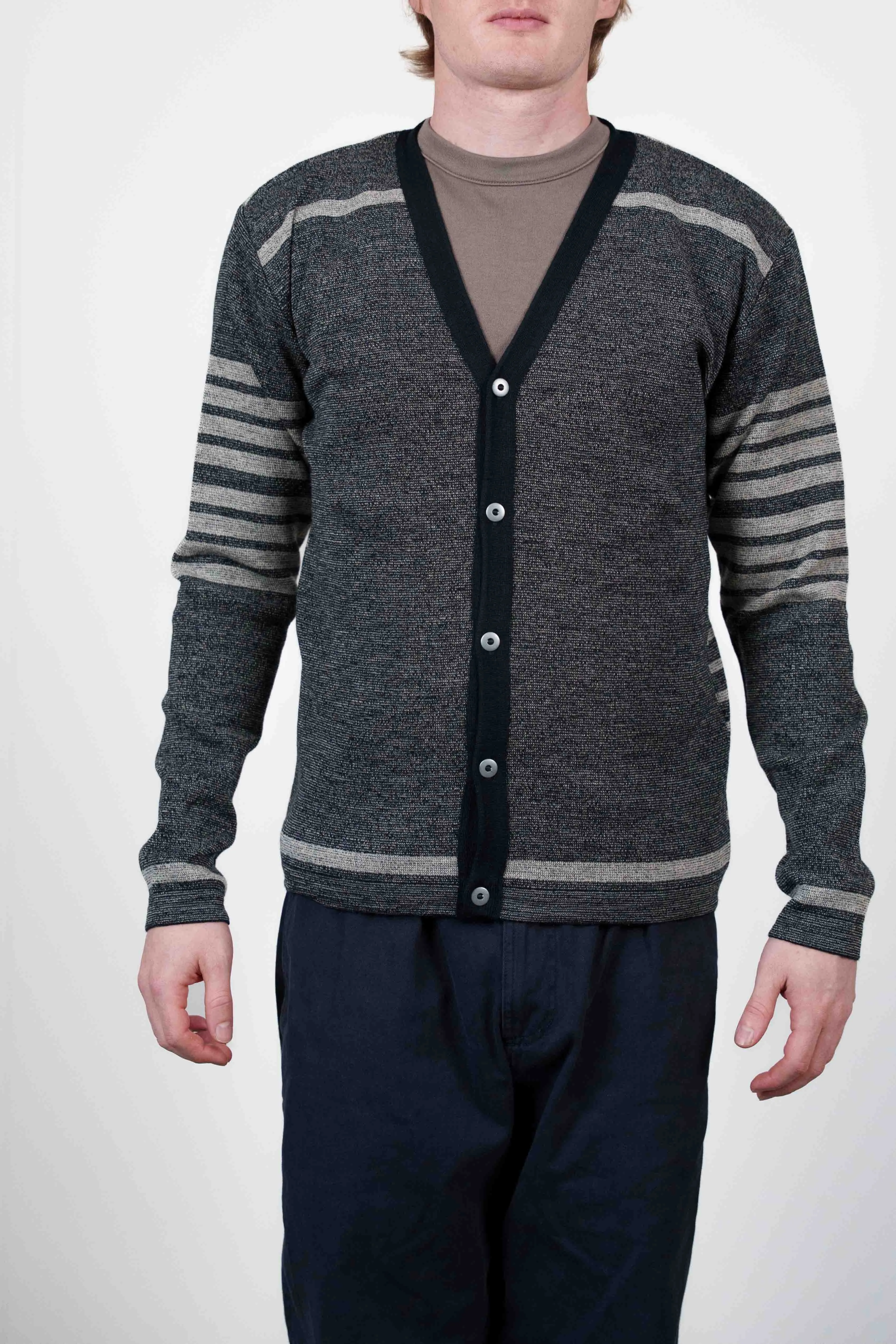 INTEGRAL cardigan, black noise combo sold by S.N.S HERNING