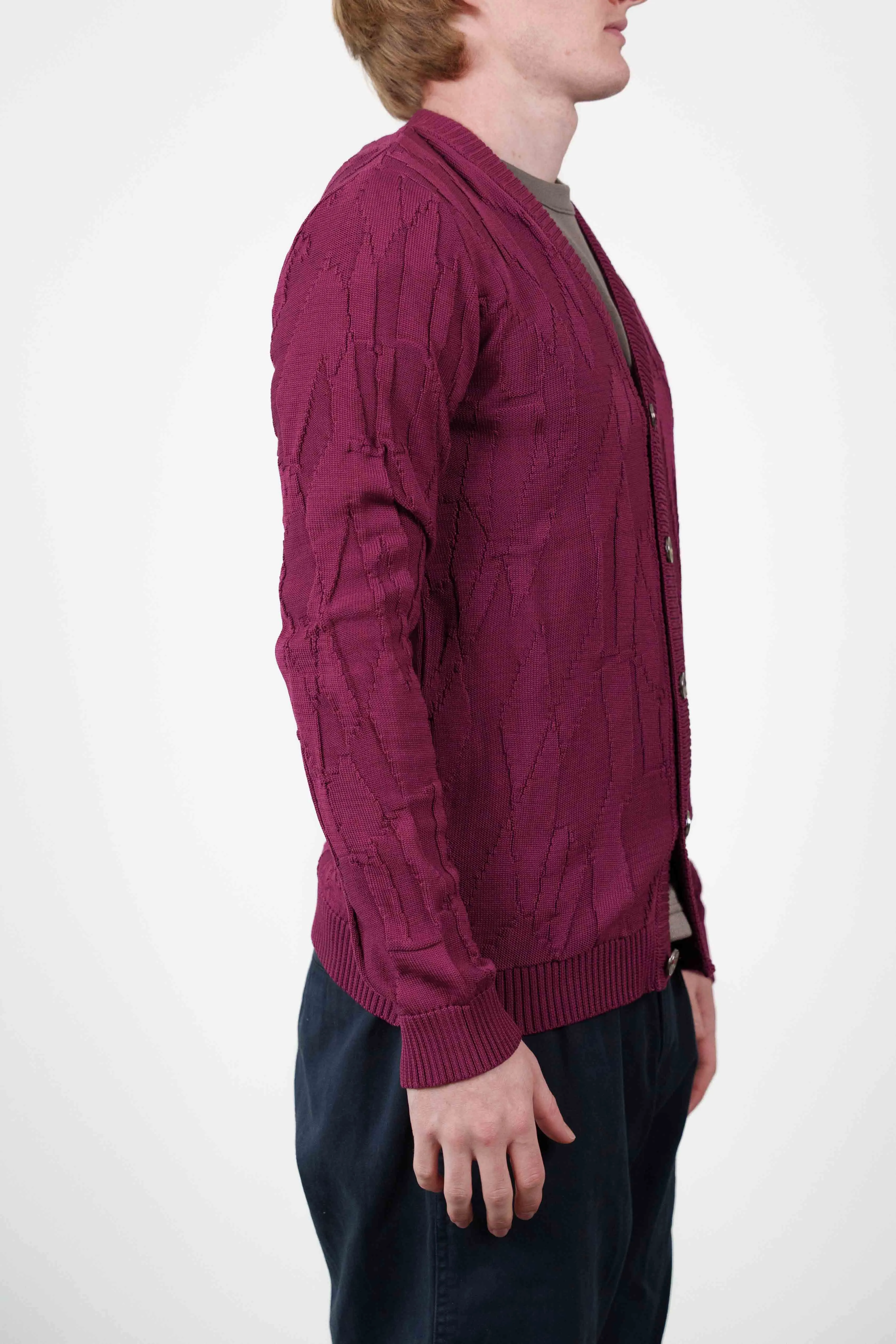 PR0CESS0R cardigan, solid purple sold by S.N.S HERNING product image thumbnail 2