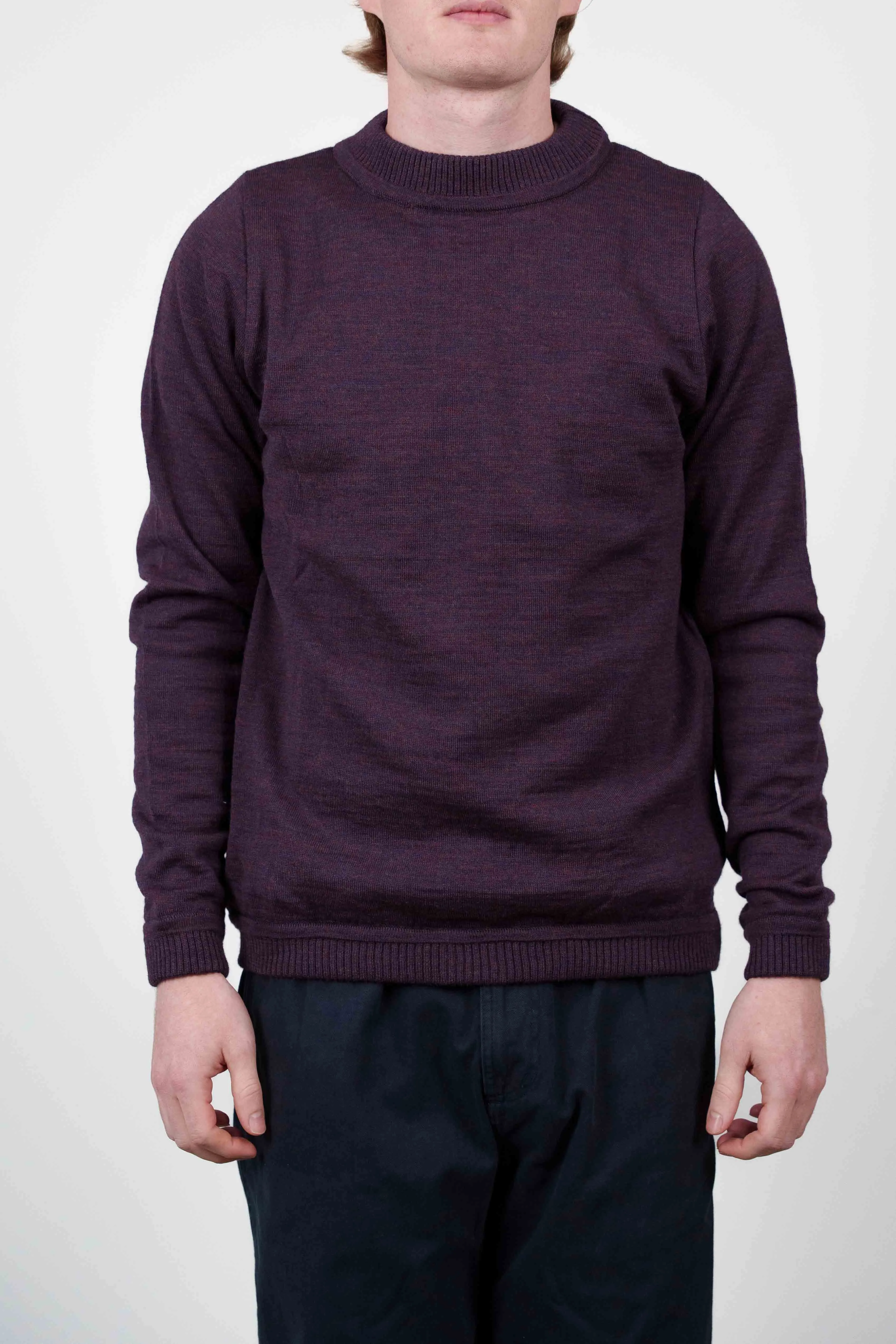 BASIS sweater, all purple melange sold by S.N.S HERNING