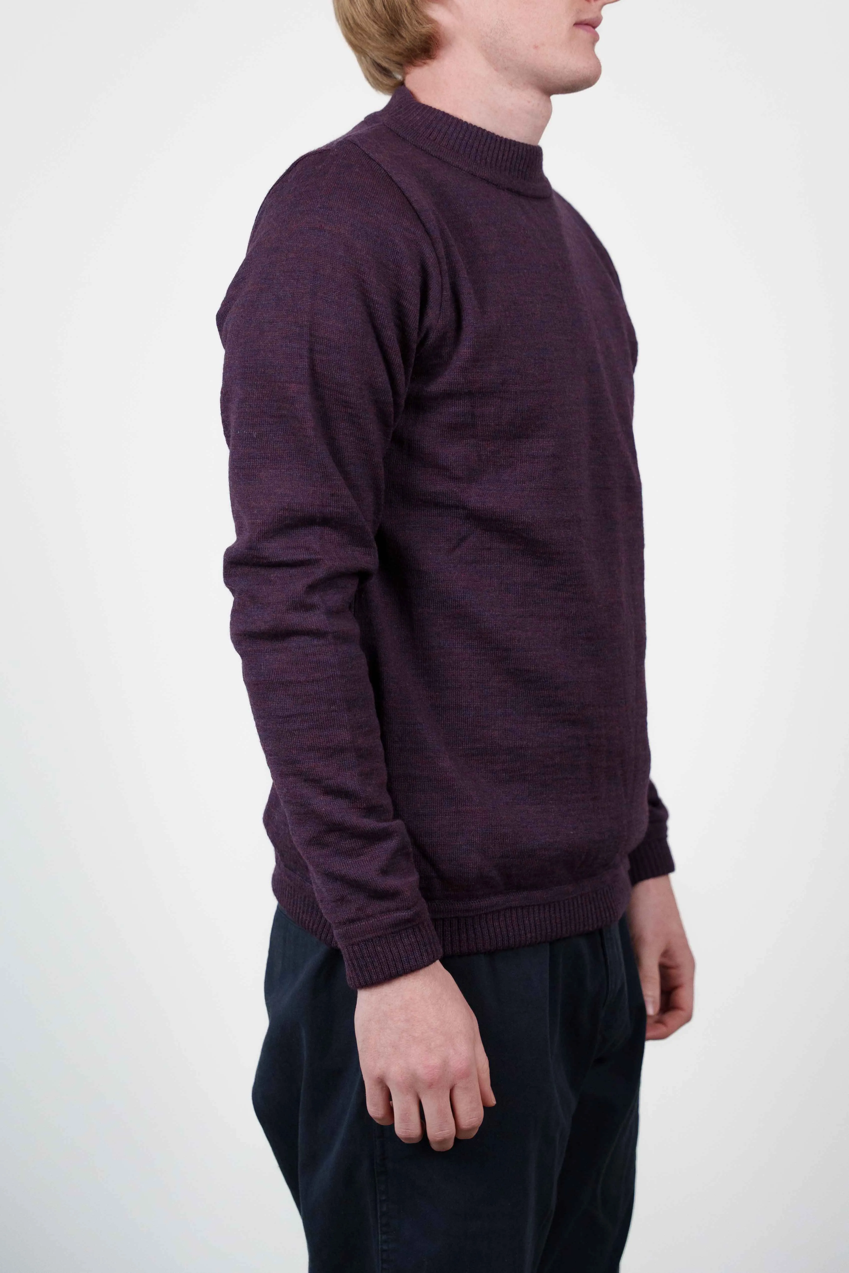 BASIS sweater, all purple melange sold by S.N.S HERNING product image thumbnail 2