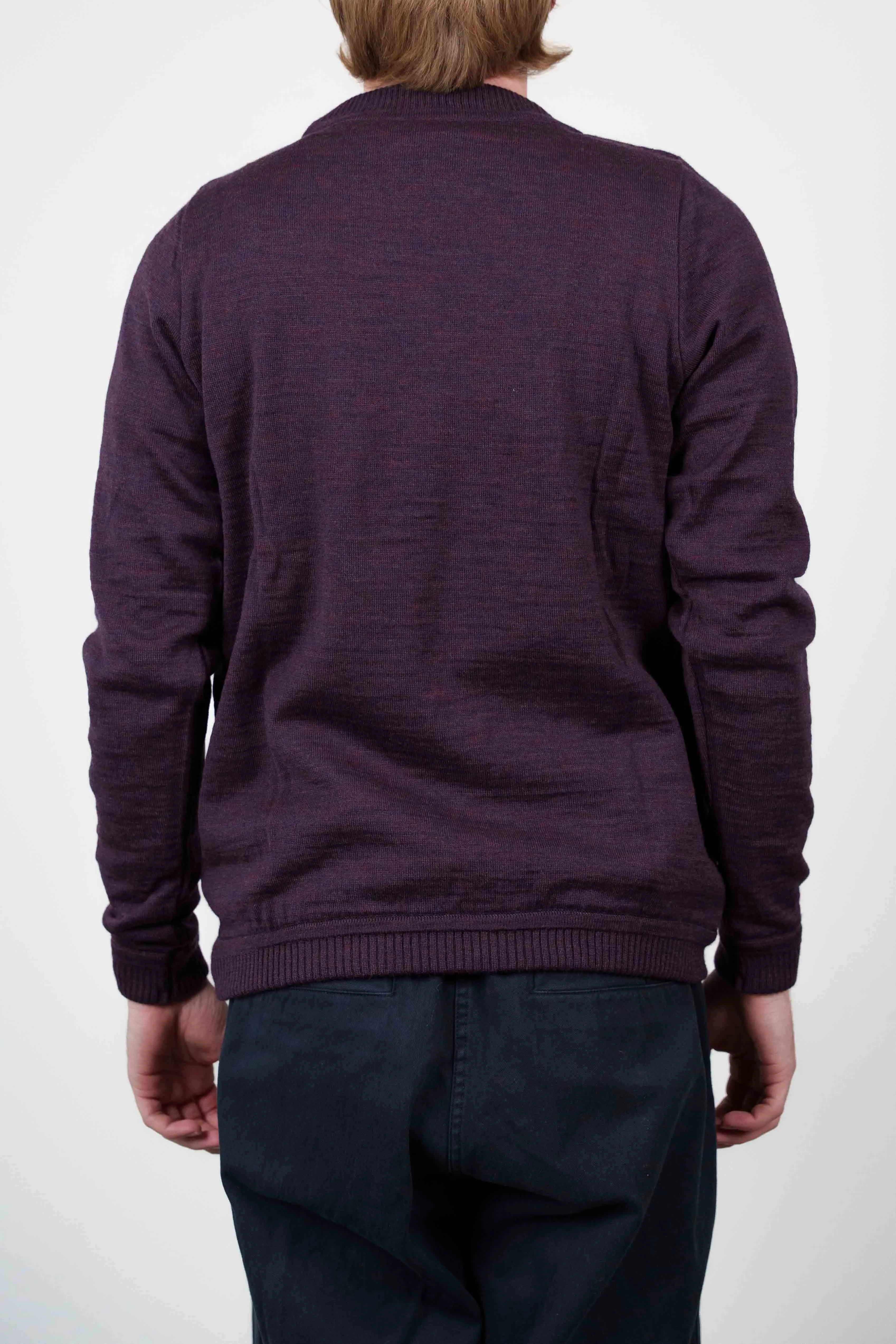BASIS sweater, all purple melange sold by S.N.S HERNING product image thumbnail 4