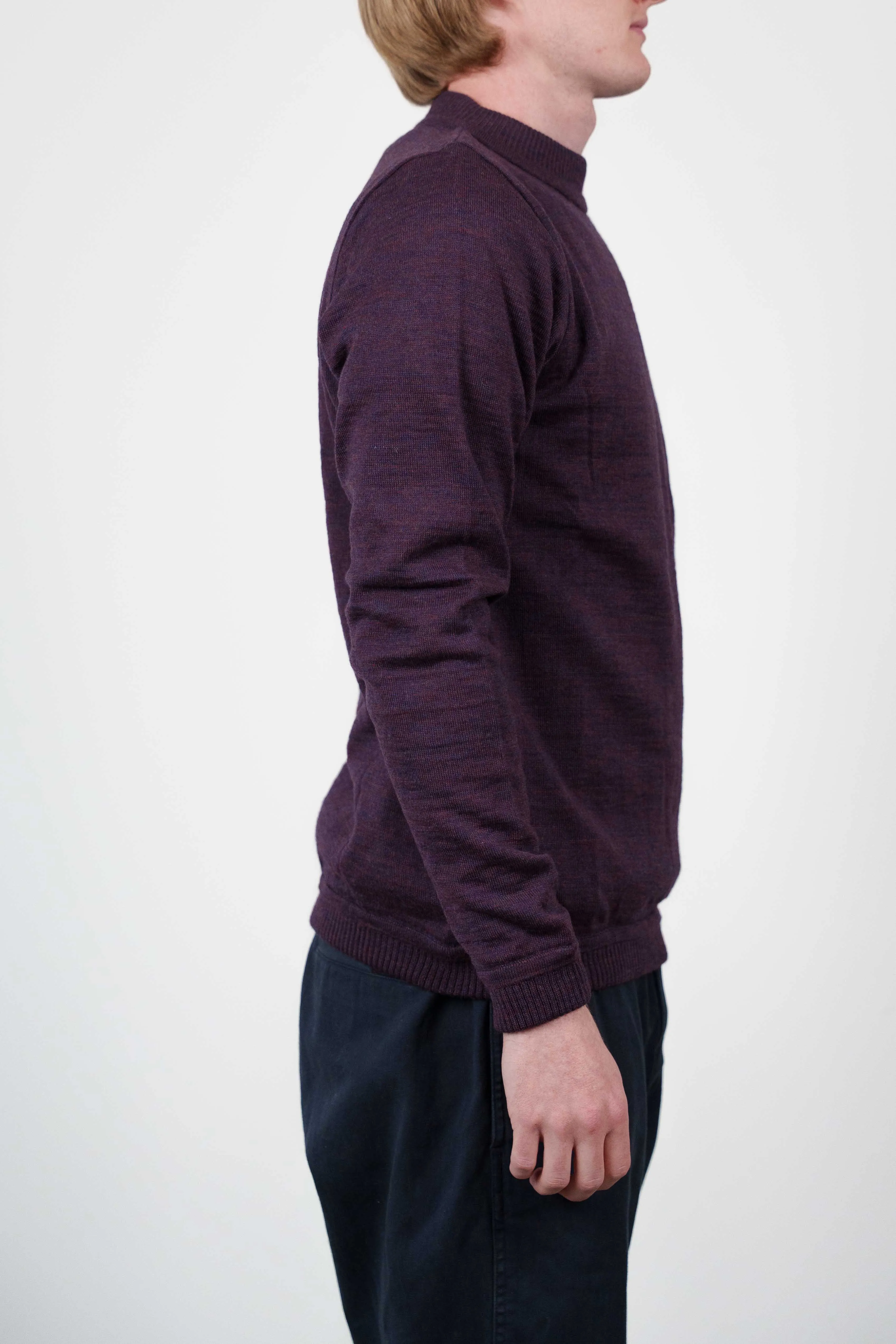 BASIS sweater, all purple melange sold by S.N.S HERNING product image thumbnail 3